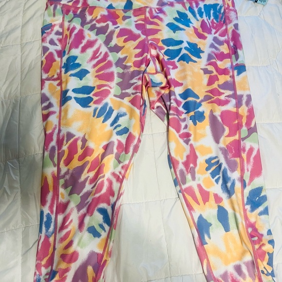 Id Ideology Women's Compression High-Waist Side-Pocket 7/8 Length Leggings 2X - Picture 3 of 6